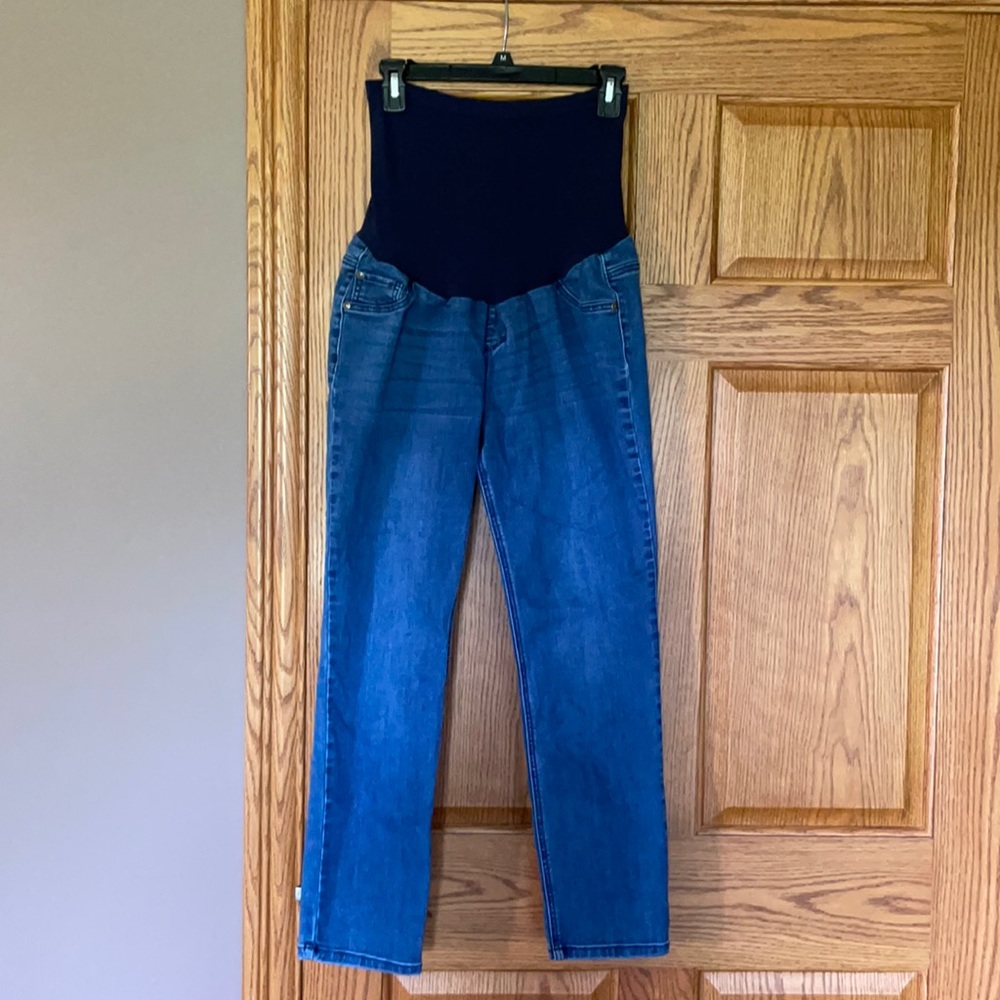 Maternity ankle jeans